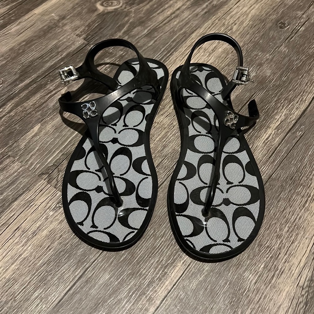 Coach jelly sandals